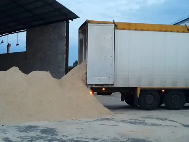 Вивантаження тирси